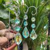 Handmade Garden Suncatcher Colorful Hanging Wind Chime Creative Plant Stake Decorations Home Decor