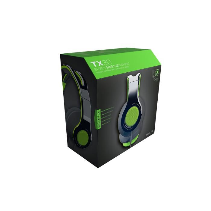 Casque stéréo - GIOTECK - TX30 - Vert Grill - Xbox Series, PS5, Mobile - Confortable et léger