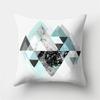 45x45cm Modern Geometric Cushion Cover Art Blue Marble Print Pillowcase Car Sofa Office Waist Throw  Home Decor