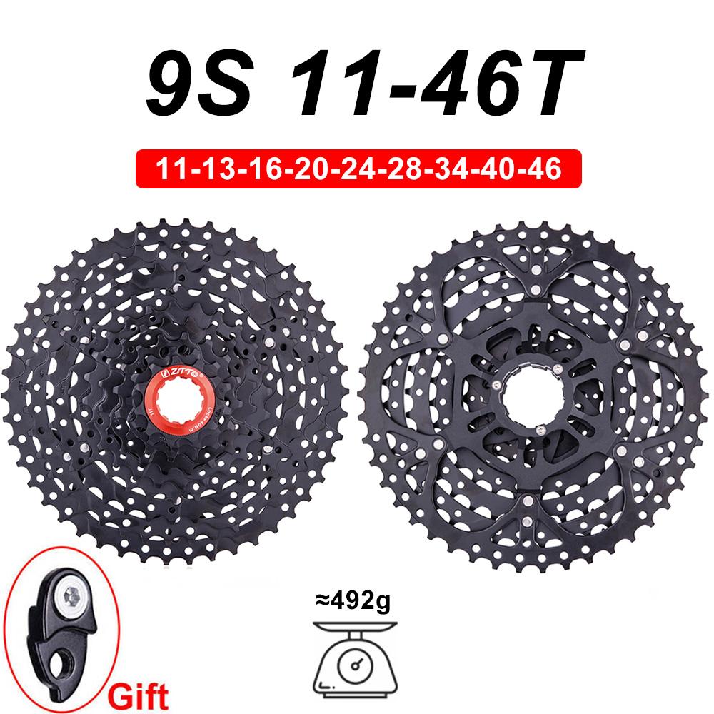 ZTTO MTB 9 Speed Set 1X9 Shifter Rear Derailleur 9V 50T Cassette K7 Sprocket Parts For m370 m430 m590 DEORE Single Crank System