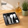 Cutlery Tray for Drawers Drawer Organizer Multi-Compartment Plastic Utensil Tray Space Adjustable Kitchen Saving Durable Storage Home Organizer
