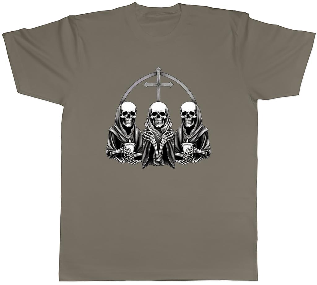 Skull Skeleton Unisexs TShirt Trinity Gothic Goth Unisex Tee Gift