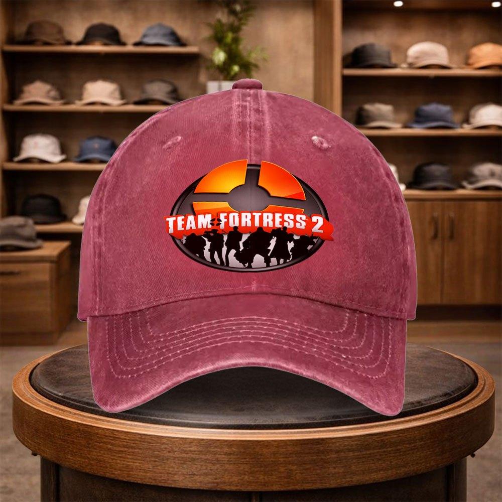 UnisexS Team Fortress Baseball Cap for Game Outdoor Stylish Adjustable Casual Hat Urban Style Lightweight Fashionable Flat Cap