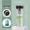 WANXIANG Double-Layer Glass Tea Cup with Filter