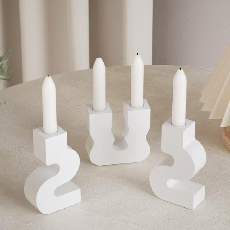 Silicone Candle Base Moulds Candle Stand Molds S/U Shape Craft Molds Flexible Silicone Molds Silicone Handmade Supplies