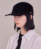 Bajal Va Square Suede Camp Cap Black