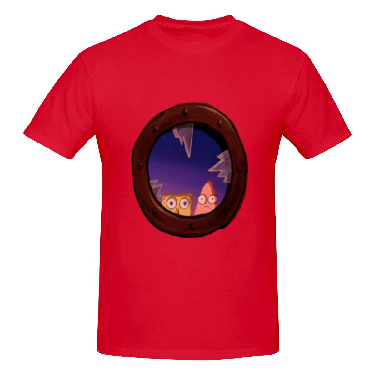 

Funny Spong Bobs Movie Unisexs Tshirt Printed Tops are loose and slim fit Womens Tshirts S