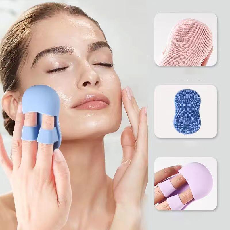 Silikonový obličejový čisticí kartáček Masážní přístroj na obličej Péče o pleť Exfoliační čisticí nástroj Mini kosmetický nástroj Měkký Hloubkový čisticí Exfoliátor