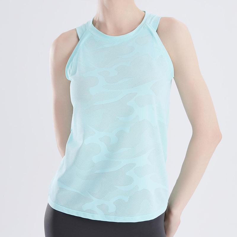 Loose-fitting Fitness Top Lightweight Breathable Mesh Vest Sleeveless Tunic Women’s Fitness Top Yoga Top