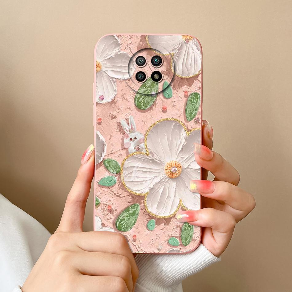 For Redmi Note 9T 9S Case Cute Trendy Back Cover For Xiaomi Redmi Note 9 S Note9t Soft Liquid Silicone Full Cover Design Fundas