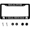 License Plate Frame Registered Nurse Stainless Steel License Plate Frame With 2 Holes & Free Screws 12.2 X 6.3 Inches
