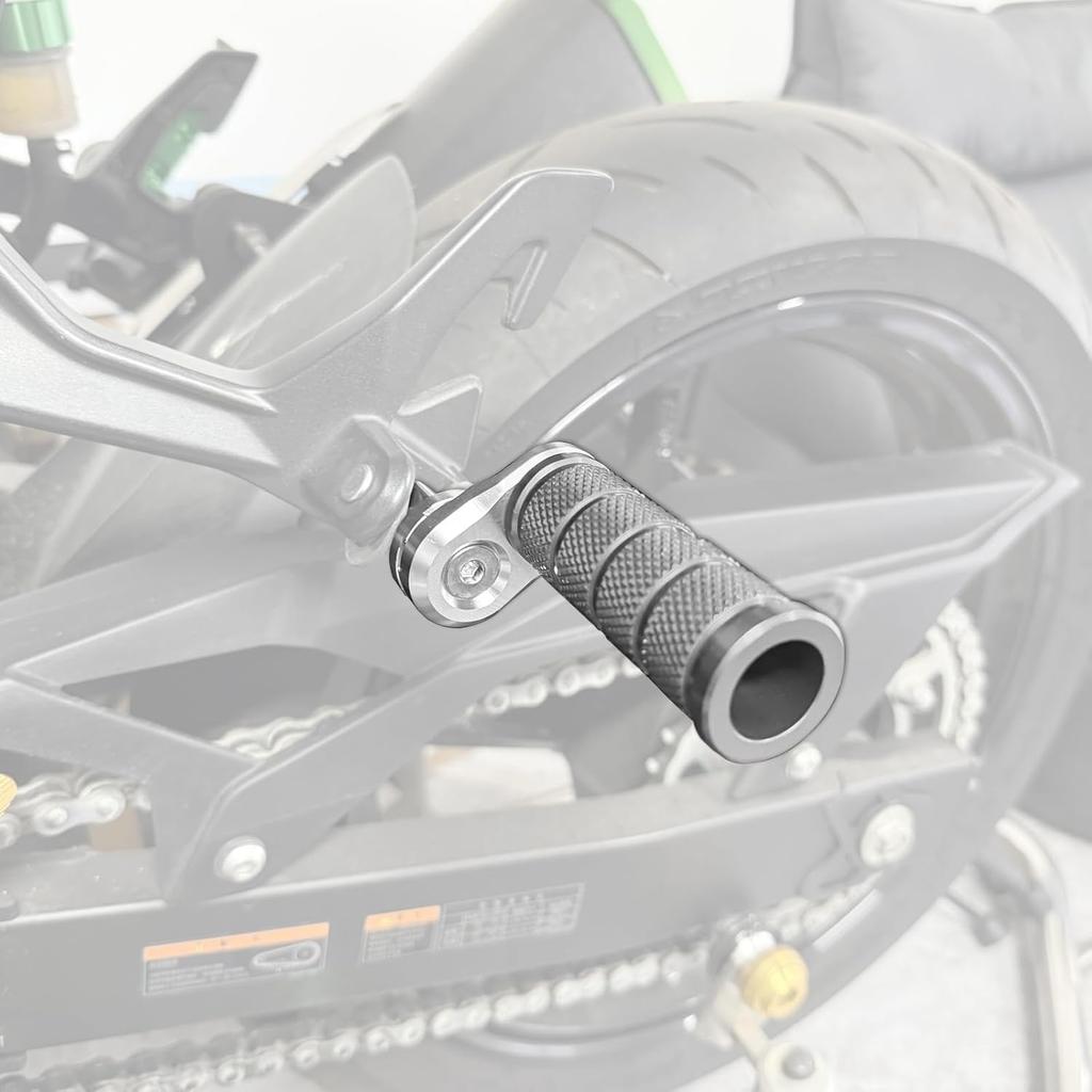 HRuizq Motorrad Aluminium Trittstufe Verstellbar Anti-Rutsch Mehrstufige Kombination Beifahrer Trittstufe