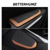 Betterhumz Made of Alcantara Car Door Armrest Pad Elbow Leg Rest Support Soft For Ford Mustang Porsche Cadillac Tesla Land Rover