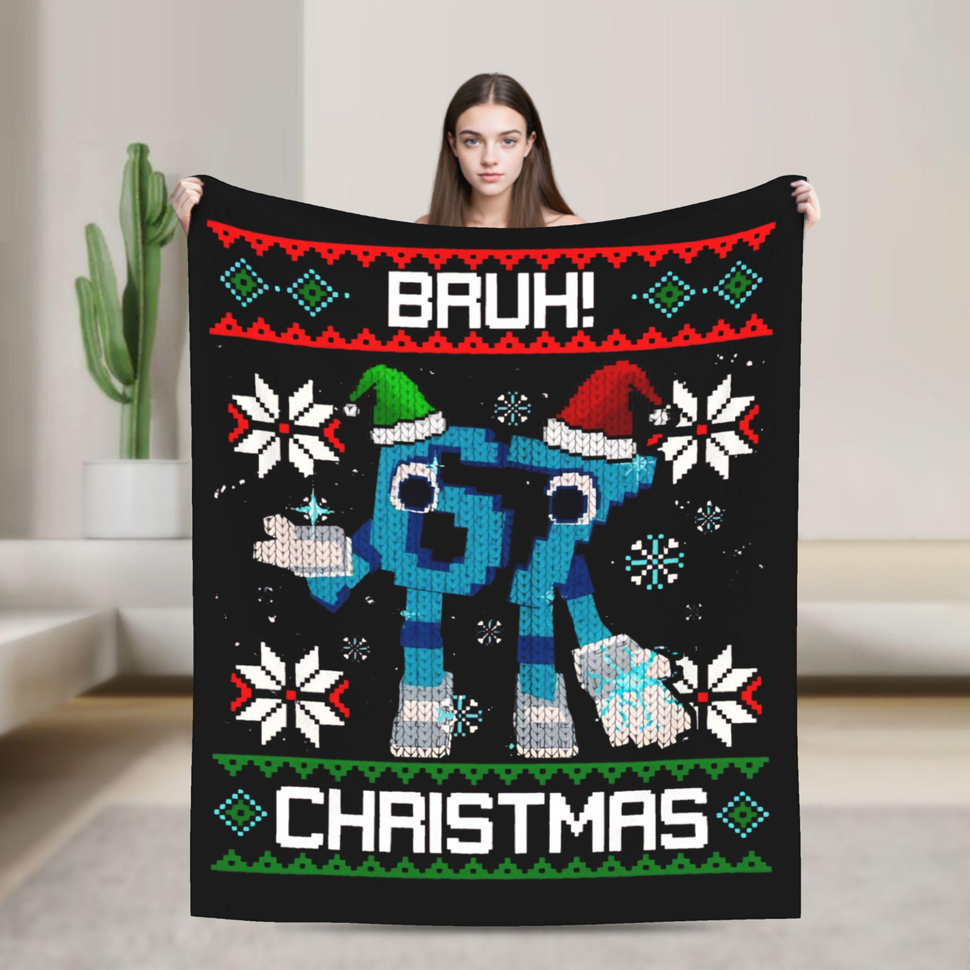 

Bruh 67 Six Seven 6-7 Christmas Italian Brainrot Blanket Fleece Autumn/Winter Soft Throw Blanket for Home Travel Rug Piece 100x150cm