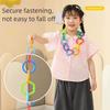 35/70PCS Multicolor Geometric Linking Chains Multi-function Chain Buckle Ring  Kids Toy