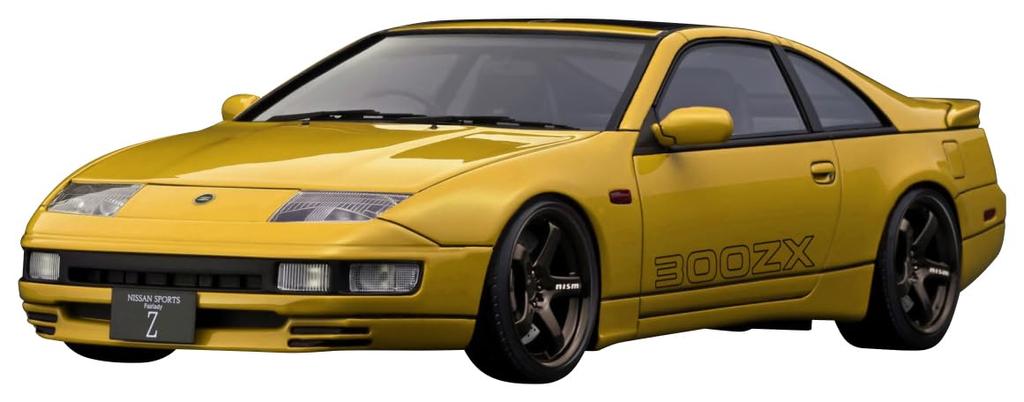 Model zapalování Nissan Fairlady Z Yellow hotový produkt 1/18 (Z32)2x2