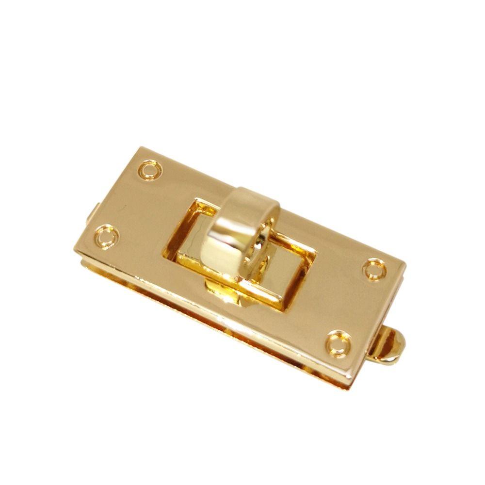 

New Bag Buckle Hardware Closure Metal Clasp Turn Lock DIY Handbag Bag Purse Twist Lock золотий