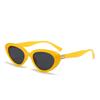 YX small frame cat's eye black super sunglasses women's new retro glasses repairing and showing white sunglasses women's OZ