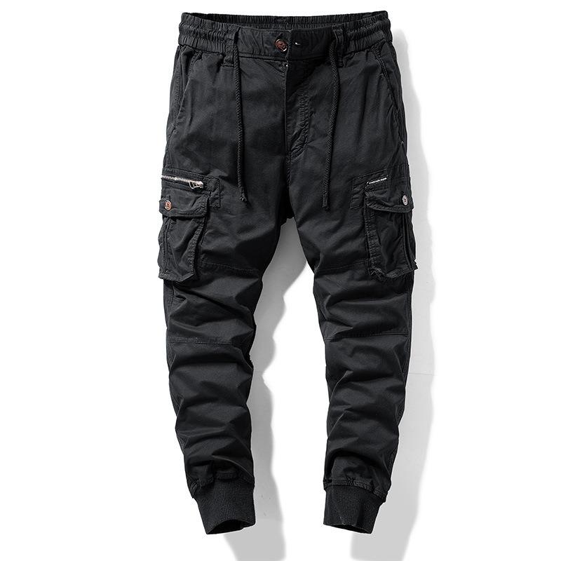 Summer Overalls Men's Pants Outdoor Loose Tied Casual Pants Men's High-end Trousers