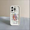 Heart analysis map is suitable for iphone17pro mobile phone case Apple 15 anti-drop 14 foreign trade 16promax new model