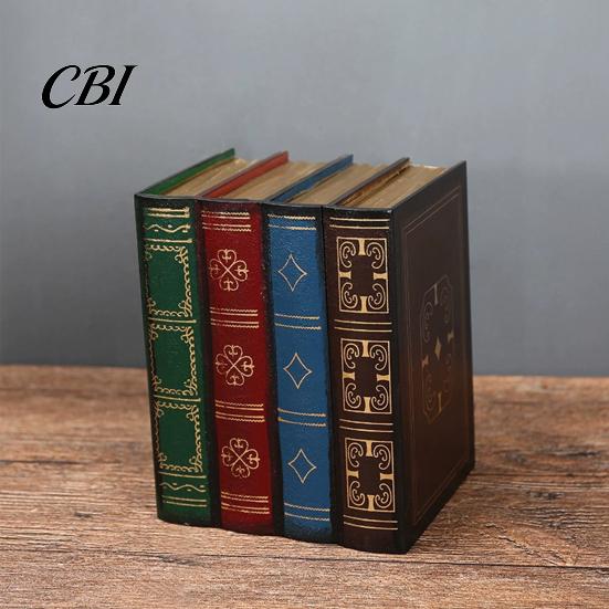 Libro Segreto Contenitore Decorazioni Finte, Design Vuoto con Coperchio Ribaltabile, Scatola Decorativa Stile Scatola Vintage, per Tavolino, Esposizione su Libreria