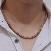 Minimalistisches Herrenhalskette Natürliches Wengeholz Kragen Freund Geschenk 4/6/8mm Scheibenperlen Erkek Kolye Halsketten Zubehör Choker Collier