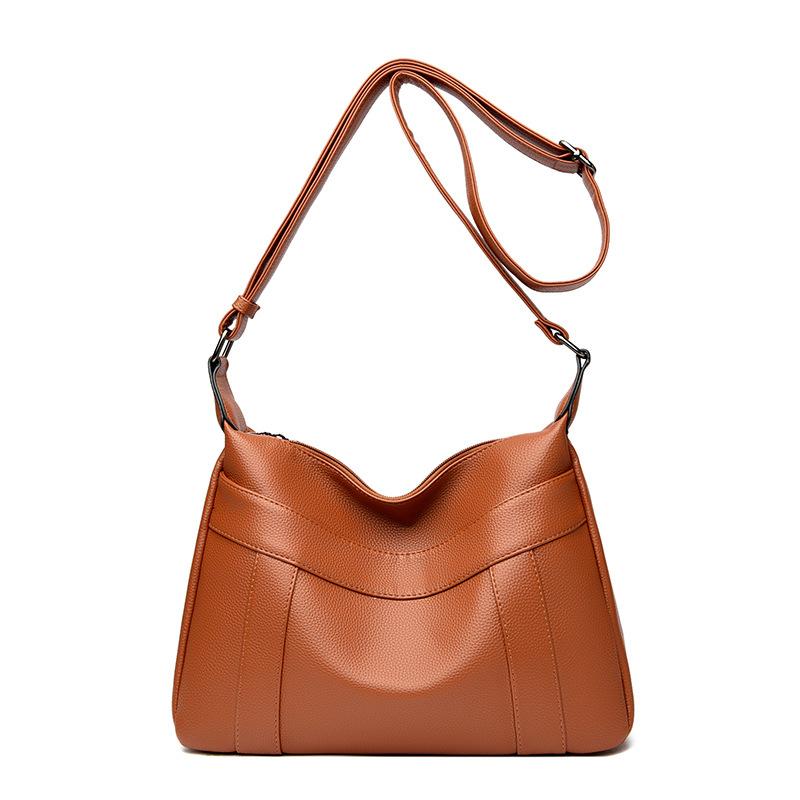 

Женская сумка 2025 новая универсальная сумка-мессенджер с узором личи, женская модная большая вместительная сумка-тоут на плечо для женщин