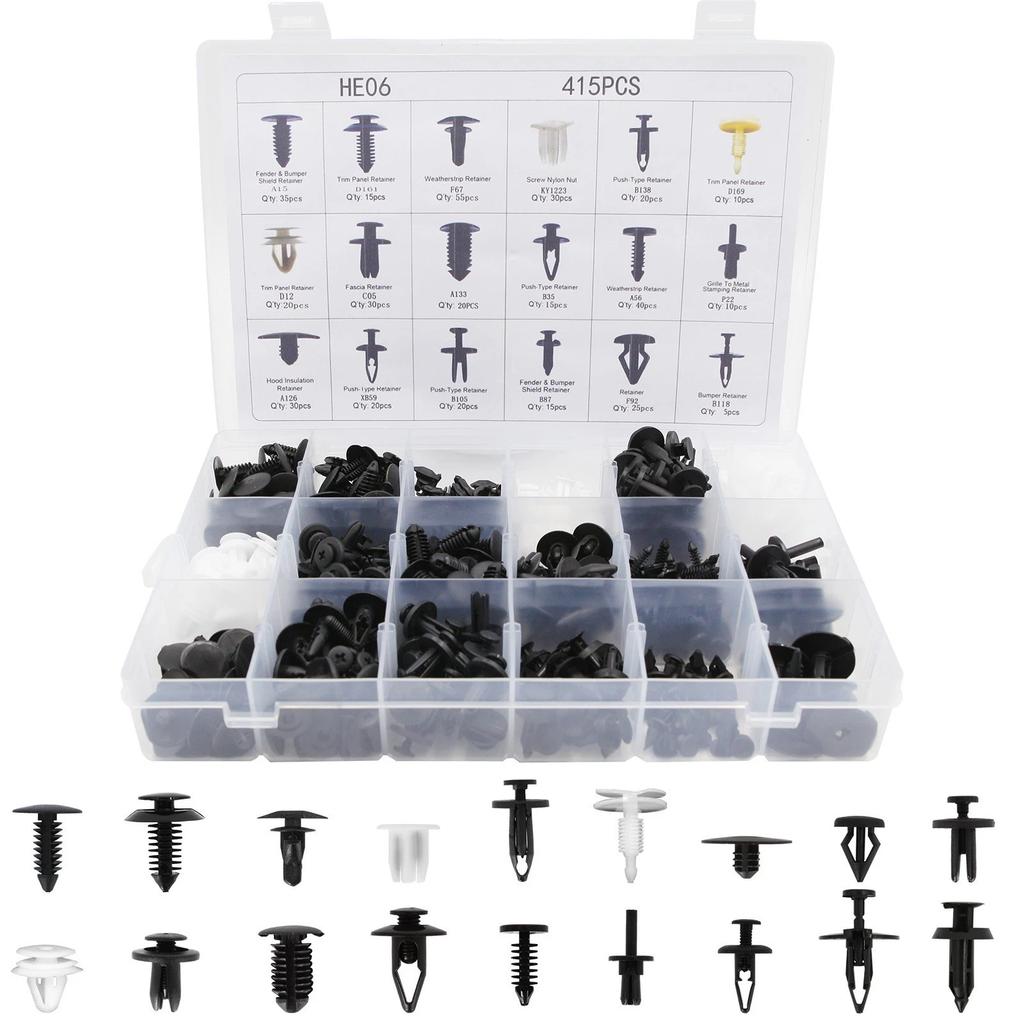 415pcs Car Fastener Clip for Ford Focus Fiesta Inner Wheel Arch Lining Liner Splashguard Trim Clips Inner Wheel Decorative Clip