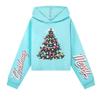 Kids Casual Fashion American Flag Printed Long Sleeve Hooded Sweatshirt