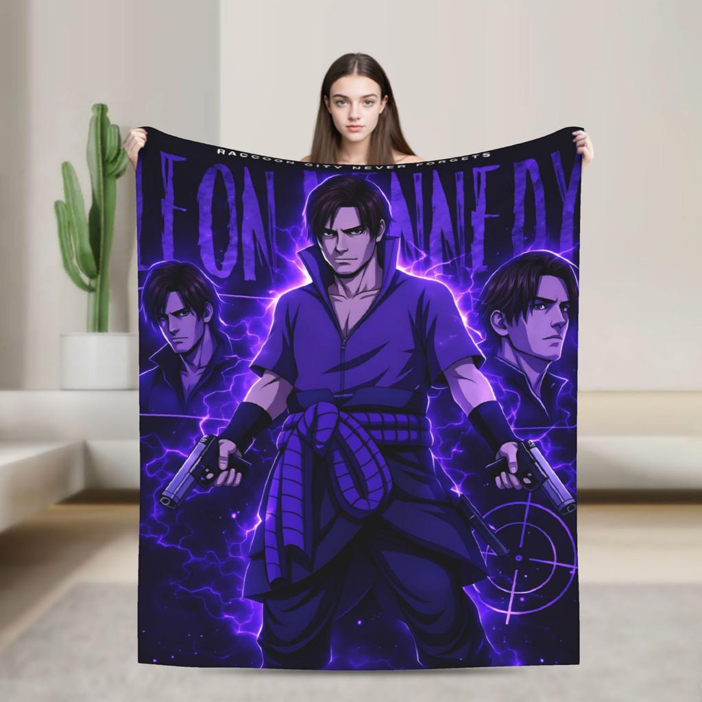 Leon Kennedy Cozy Blanket Trend Travel Throw Blanket Living Room Flannel Bedspread Sofa Bed Cover