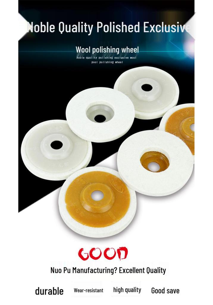 Thick Wool Felt Polishing Pad for 100 Angle Grinder - Ideal for Stainless Steel Mirror Finish, Waxing, and Grinding