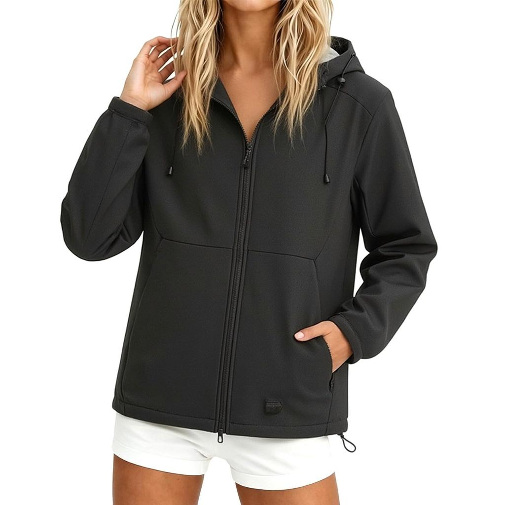Women's Casual Outdoor Windbreaker Jacket for Hiking and Travel