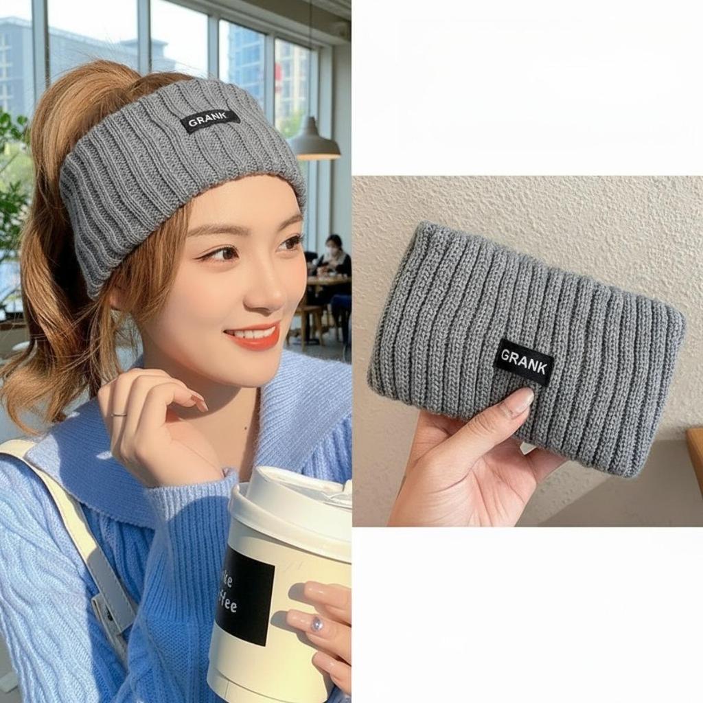 Sport Stirnband, Breite Kante, Gesichtswasch-Stirnband, Externes Tragen, Einfarbig, Überziehen, Gestricktes Stirnband
