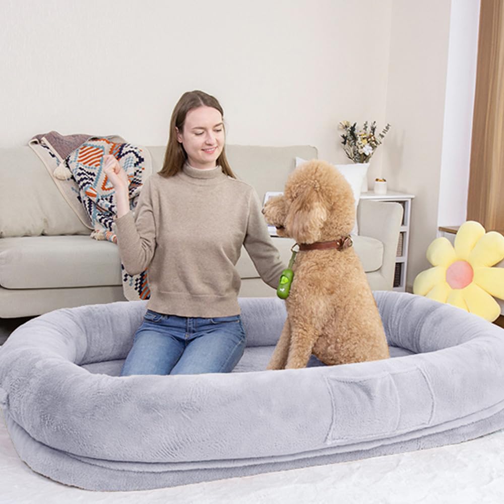 Extra Large Pet Owner and Pet Cat Dog Dog Pet Sleeps Cushion, Bed, Bed, Bed, Bed, Mat, Cushion, Mat, Fluffy, Soundly, Non-Slip