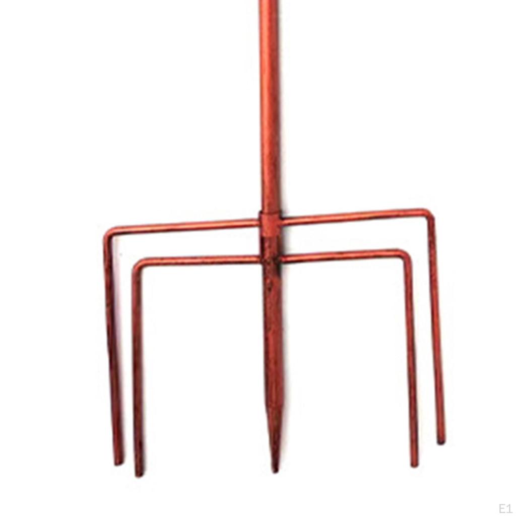 Hook for Garden, Hanging Stake, Easy to Install, 5 Prong Base, Garden Planter Hook, Porch,