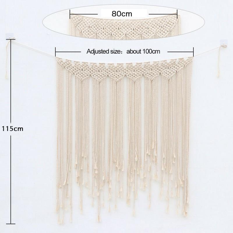 Household Weeding Decoratrion Concise Solid Color Handmade Roome Decor Wall Hanging Tapestries