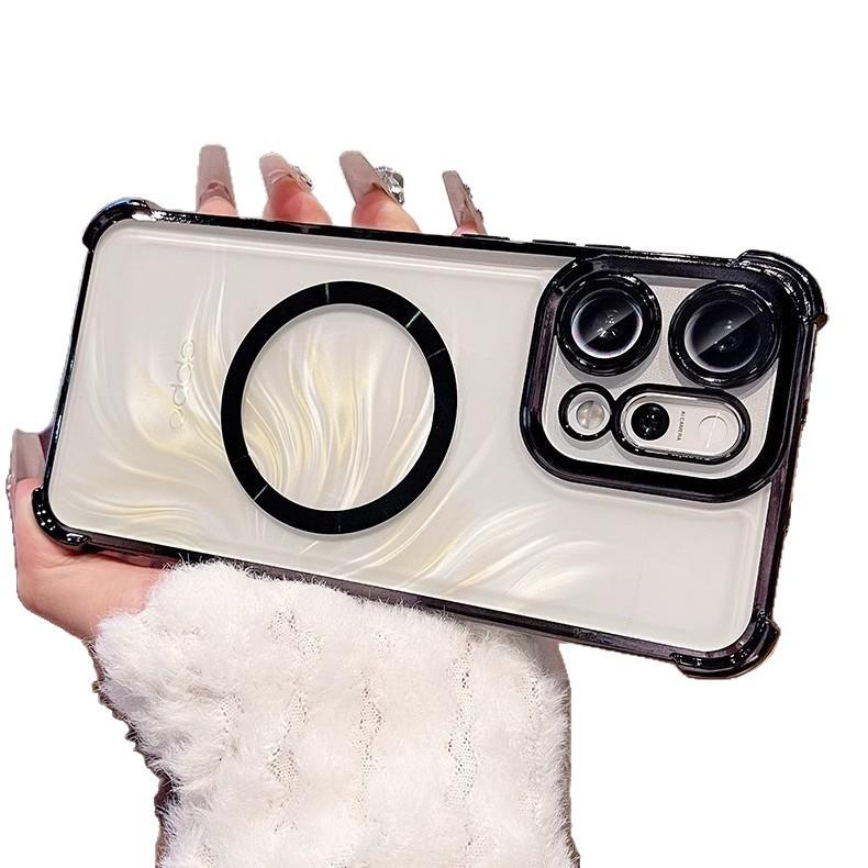CD pattern OPPO Reno11Pro mobile phone case lens film Reno11 airbag Reno11F protective cover transparent