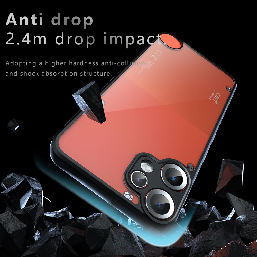 For Nothing CMF Phone 2 Pro Case For Nothing CMF Phone 2 Pro Cover Bumper Luxury Clear PC + TPU Shockproof Protector Phone Cover