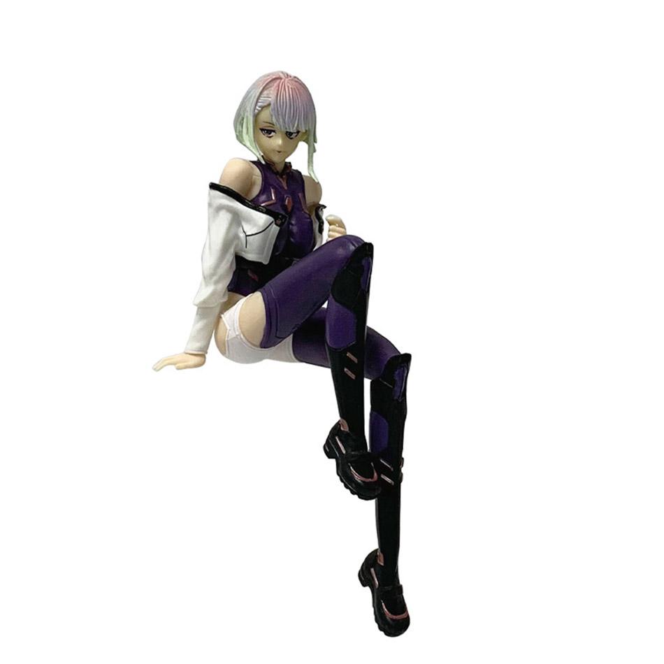 

Pvc Cyberpunk: Edgerunners Anime Figurines - Lucy & Rebecca Sitting Poses | Street Samurai Desktop Model Toys, Fan Collection (As shown-24723)-