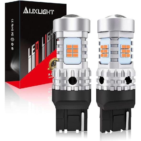 AUXLIGHT 7507 1156(150°) BAU15S LED Bulbs Extremely Bright PY21W 12496 7507AST 2641A Replacement for Turn Signal Lights, 2200K Amber Yellow (Pack of 7440/T20