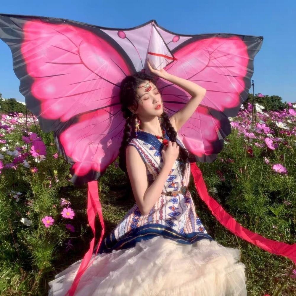Easy To Fly Butterfly Kite Durable Cartoon Kite High Quality Weifang Kite  Kids Activities