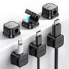 JOYROOM Cable Holders [Set of 6 - Industry First Magnetic] Cable Clips, Cable Management, Smooth Cable Management, Cord Holder, Desk-Mounted Cord