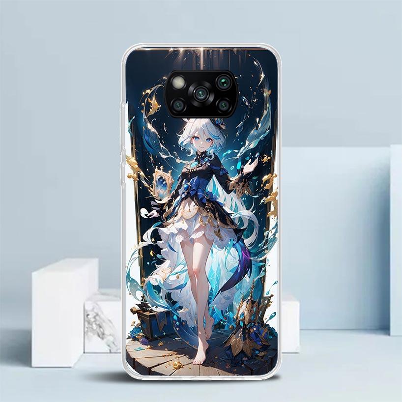 Genshin Impact Furina Soft Cover for Xiaomi Poco F7 Ultra X7 X6 X5 Pro M7 Phone Case Redmi 15 15C 13 13C 12 12C 10 10C Print She