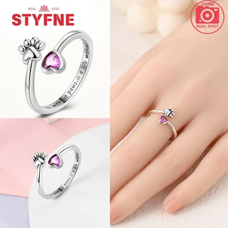 Copper Heart-Shaped Series Open Rings Pink Love Irregular Shape Ring Appropriate For WomenS High-End Jewellery Gifts