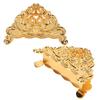 Napkin Holder European   Metal Hollow Flower Pattern Paper Tissue Holder Freestanding Paper Napkin Dispenser