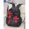 Schoolbag Korean version ins cartoon cross backpack female niche design subculture student schoolbag fashion personality backpack