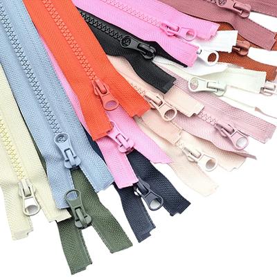 Cerniera in resina n. 5 a fine aperto autobloccante ECO Cerniere in plastica per cucire vestiti 40/55/60/70/80/90 cm