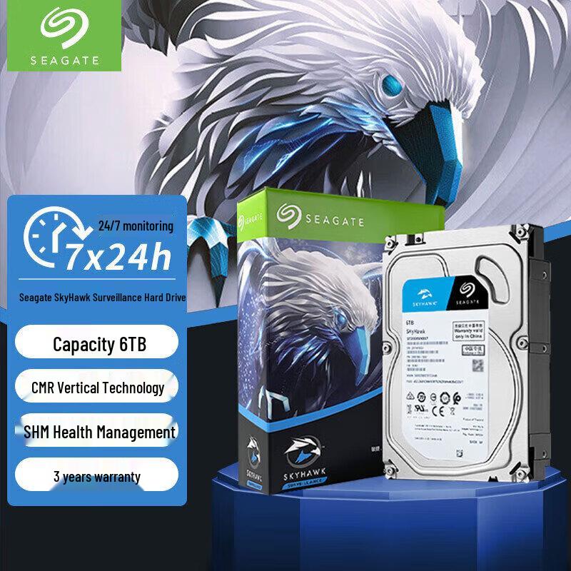 Seagate SkyHawk 6TB Surveillance Hard Drive