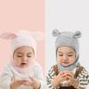 Baby Strickmütze, Herbst Winter Baby Mädchen Jungen Kopfschutz Mützen Kappe Integrierter Ohrenschutz Mütze Warme Mütze Kappe