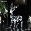 Transparent Acrylic Ice Crystal Reindeer Ornament - American Snow Scene Christmas Decoration